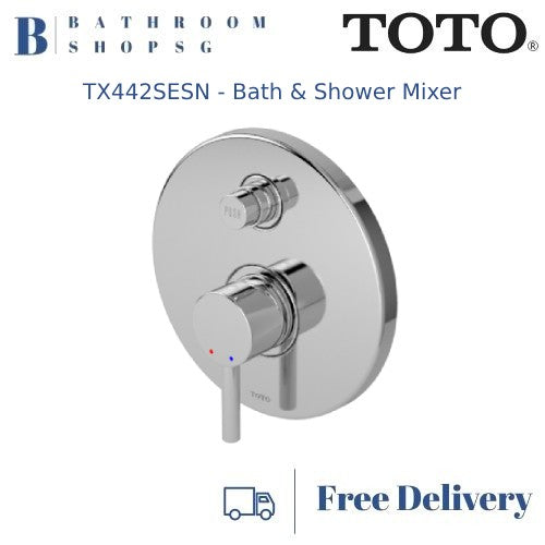 TOTO EGO || Concealed Single Lever Bath & Shower Mixer With Diverter TX442SESN
