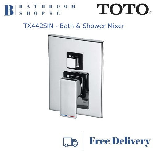 TOTO ICON Series Concealed Single Lever Bath and Shower Mixer With Diverter TX442SIN