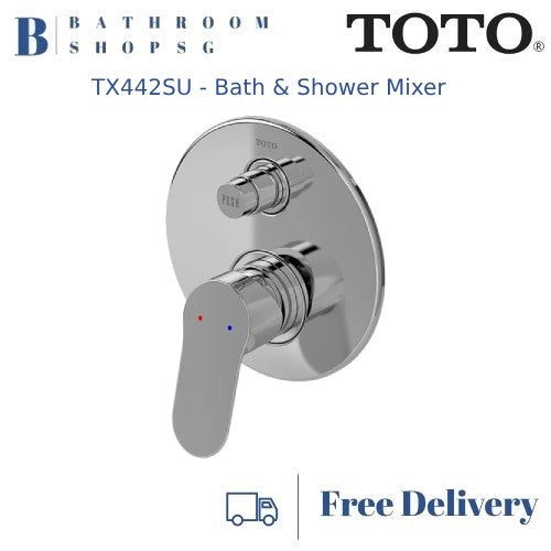 TOTO UMI Series Concealed Single Lever Bath and Shower Mixer With Diverter TX442SU