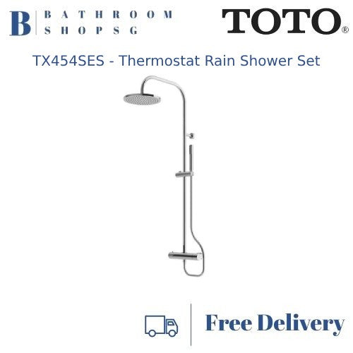 TOTO EGO || Thermostat Rain Shower Column Set with Hand Shower TX454SES