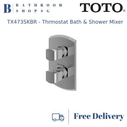 TOTO Cocktail Series Concealed Thermostat Bath and Shower Set With Diverter TX473SKBR