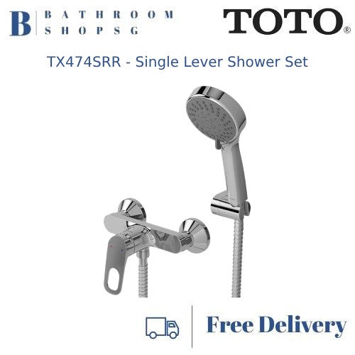 TOTO Rei R Series Single Lever Shower Mixer with Hand Shower Set TX474SRR