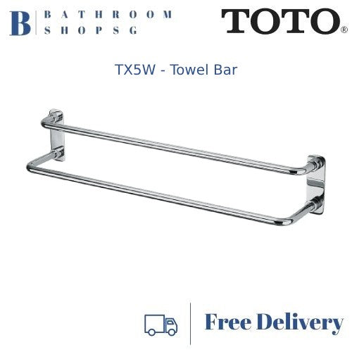 TOTO TX5W Double Towel Bar | Toto Bathroom Accessories