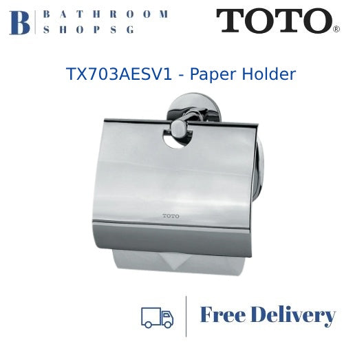 TOTO Ego || Toilet Paper Holder with Cover TX703AESV1 | Toto Bathroom Accessories