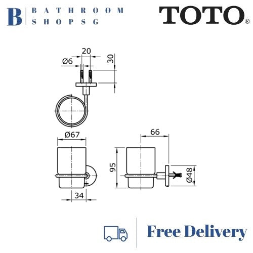 TOTO Ego || Tumbler Holder TX707AES | TOTO Bathroom Accessories