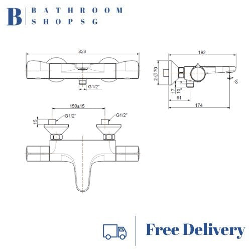 American Standard Temptacion Auto Temperature Bath Mixer Faucet FFAS4949