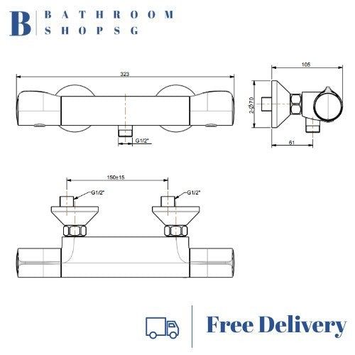 American Standard Temptacion Auto Temperature Shower Mixer Faucet FFAS4950