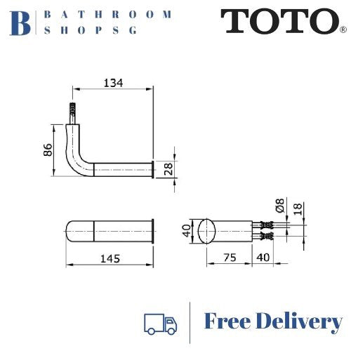 TOTO Le Muse Toilet Paper Holder TX703AQ