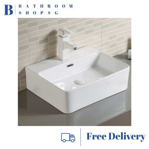 Zaffiro PB-2252 Counter Top Ceramic Wash Basin 52cm
