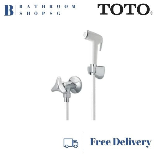 TOTO Bidet Hand Spray Set with Stop Valve Pastle Ivory TX403SBPIV | TOTO Bidet Hygiene spray set