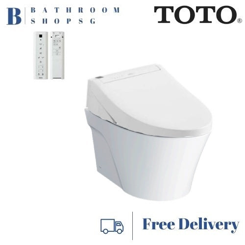 TOTO AVANTE Wall Hung Rimless Tornado Flush Toilet Bowl CW822REJT2WS with Washlet TCF24410AAA