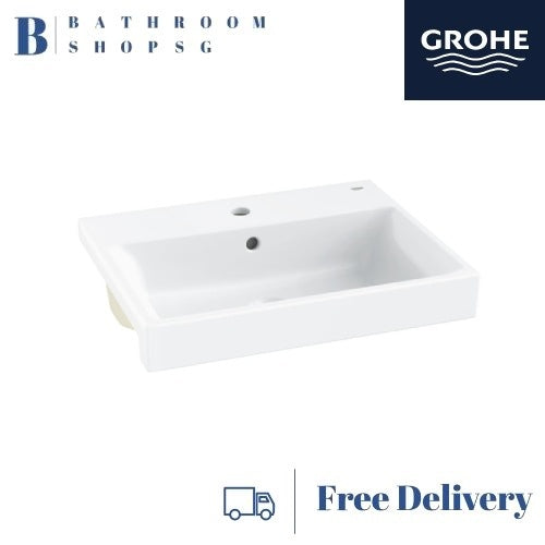 Grohe Eurocube Semi-recessed Basin 55 Alpine White | Grohe Wash Basin 3970800H