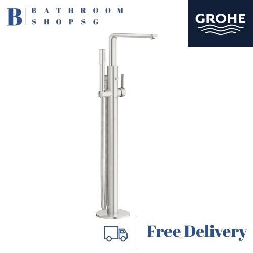 Grohe Lineare Single Lever Floor Standing Bath mixer Supersteel 23792DC1