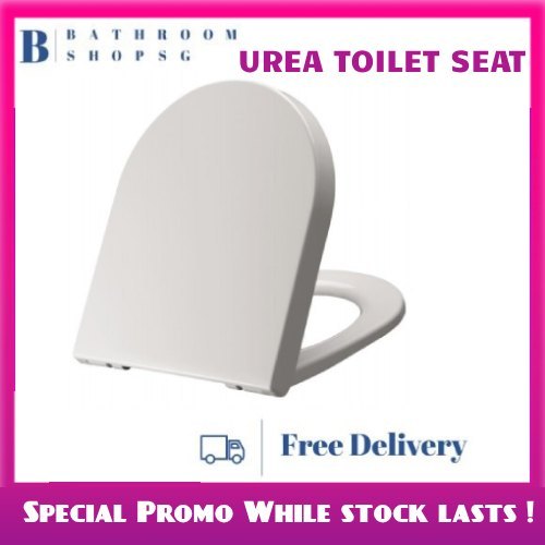Toilet Seat Cover TS3833U | UREA Soft Close D Shape Seat Suitable for Duravit Starck 3 Toilet Bowl
