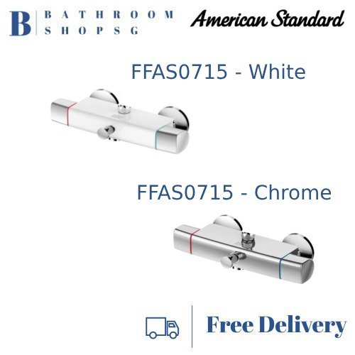 American Standard Neo Modern Dual Handle Bath Mixer FFAS0715 | Bathroom Faucet Chrome | White