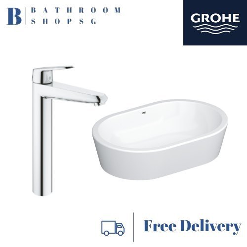 Grohe Eurocosmo 39122001 Vessel Basin 60 Bundle with Eurodisc Cosmopolitan basin mixer 23432000