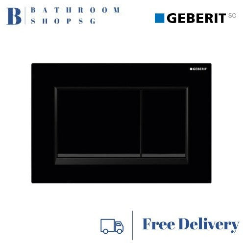 Geberit Sigma30 Actuator Plate 115.883.DW.1 | Matt Black Toilet flush plate