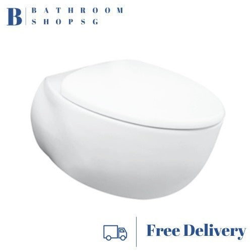 TOTO Le Muse Wall Hung Toilet Bowl with Seat Cover CW812RJT2