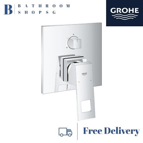 GROHE Eurocube Single-lever bath shower mixer with 3-way diverter | Grohe 24094000