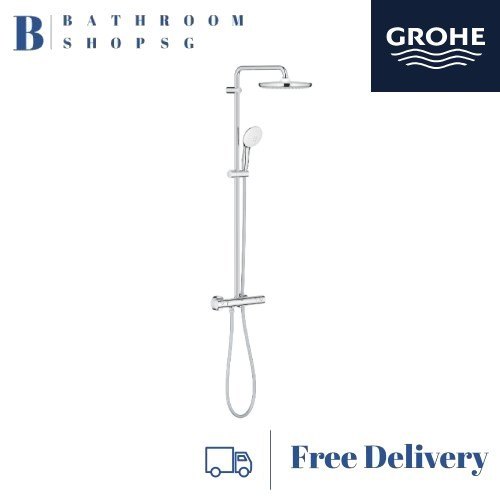 Grohe Tempesta 250 Shower System with Thermostatic Shower Mixer 26670001 Rainshow