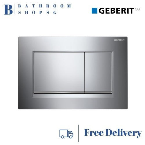 Geberit Sigma30 Actuator Plate 115.883.KH.1 | Bright Matt Chrome Toilet flush plate