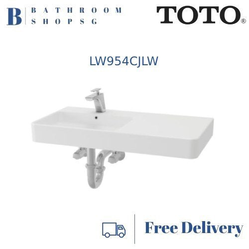 TOTO TOJA Wall Hung Lavatory Basin LW954CJLW - [Ready Stock]
