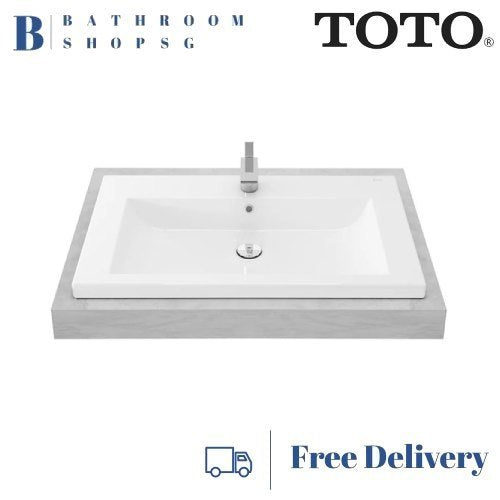 TOTO LW648CJT1 Self Rimming Lavatory Basin | Big Rectangle Wash Basin ...