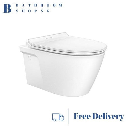 American Standard Acacia Supasleek Wall Hung Toilet Bowl with Seat Cover CL31197-6DACTPTN1