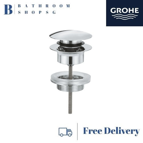 Grohe 65807000 Waste Set With Push-open Plug for Bathroom Basin
