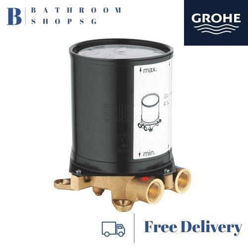 Grohe Rough-in Set 1/2" 29086000 | Concealed Body for Floor Mounted Bath Tub Spout and Mixer