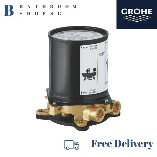 Grohe Rough-in Set 1/2" 45984001 | Concealed Body for Floor Mounted Bath and Shower Mixer
