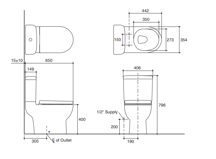 Kohler Odeon Up K-77037K-0 Close coupled WC | Ideal Merchandise, SG